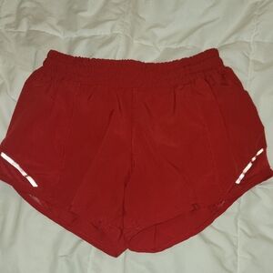 Varsity Red Athletic Shorts Lightweight Performance